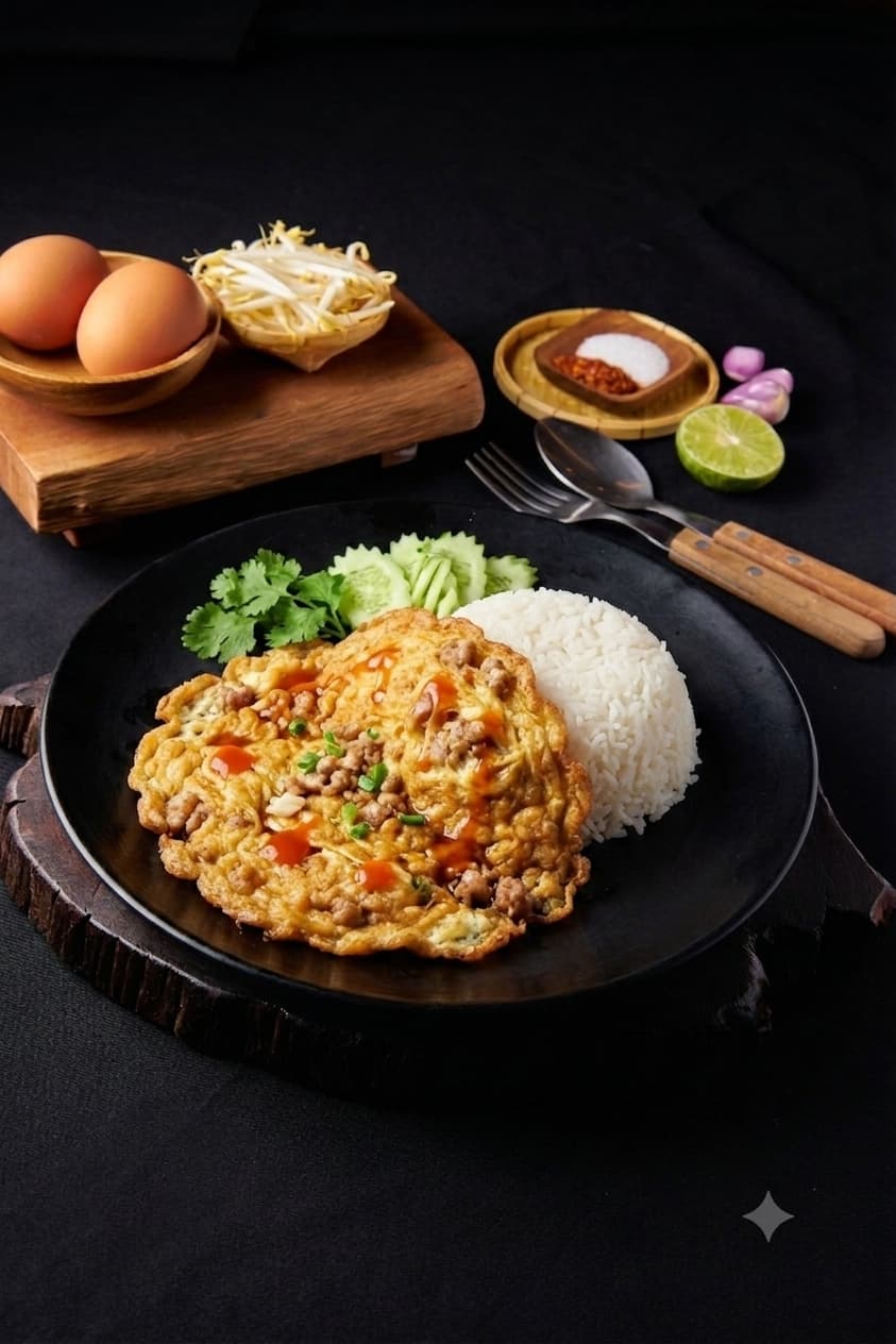 Thai Omelette on Rice