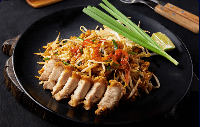 Classic Pad Thai With Crispy Pork