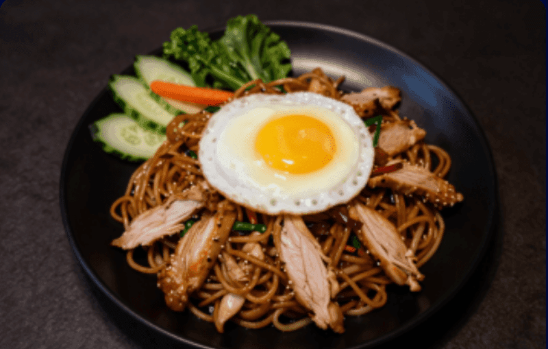 Pad See Ew with Sliced Chicken