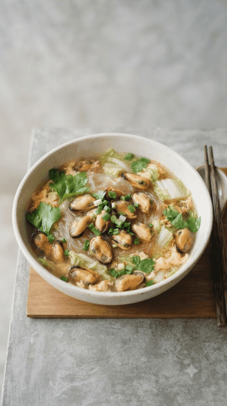 Suki Soup with Mussels